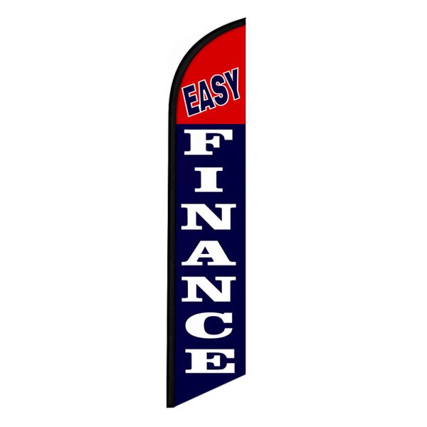 Easy Finance Feather Flag Banner 12FT Tall Sign