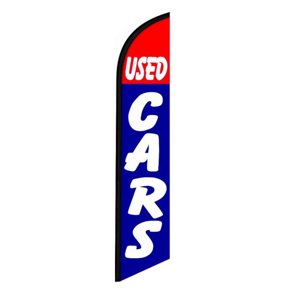 Used Cars Feather Flag Banner 12FT Tall Sign