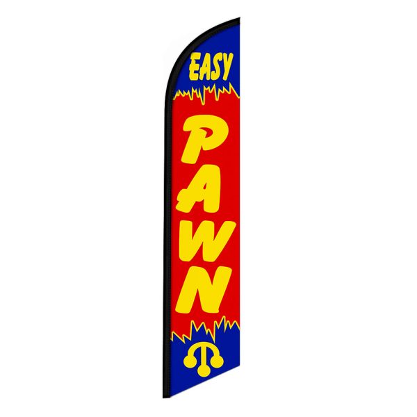Easy Pawn Feather Flag Banner 12FT Tall Sign