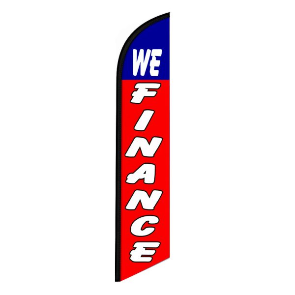 We Finance Feather Flag Banner 12FT Tall Sign