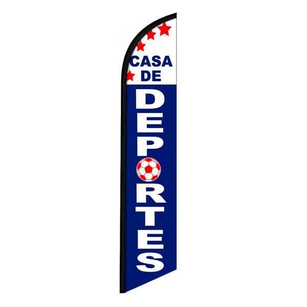Casa De Deportes Feather Flag Banner 12FT Tall Sign