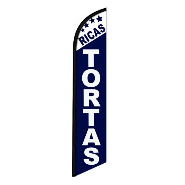 Ricas Tortas Feather Flag Banner 12FT Tall Sign