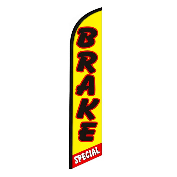 Brake Special Feather Flag Banner 12FT Tall Sign