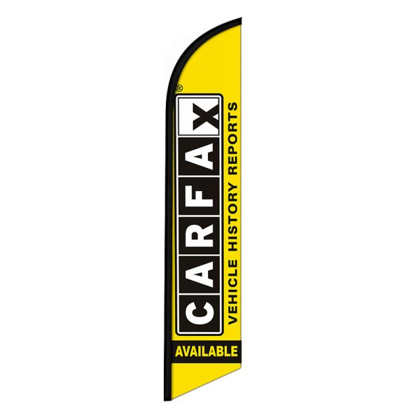 CarFAX Available Feather Flag Banner 12FT Tall Sign