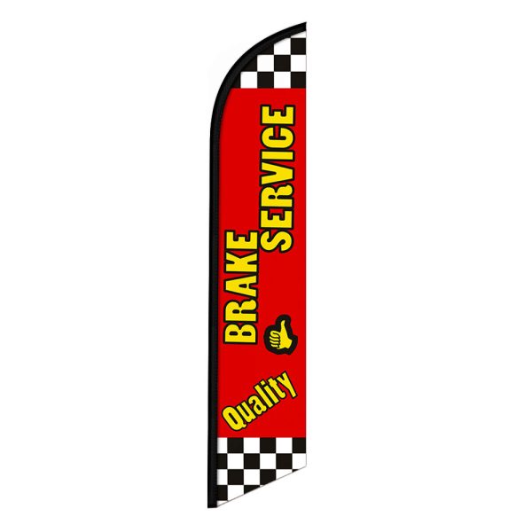Brake Service Feather Flag Banner 12FT Tall Sign