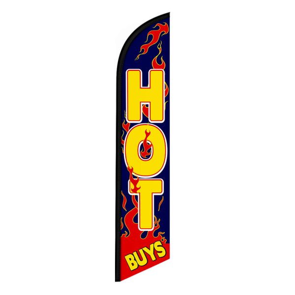 Hot Buys Flames Feather Flag Banner 12FT Tall Sign