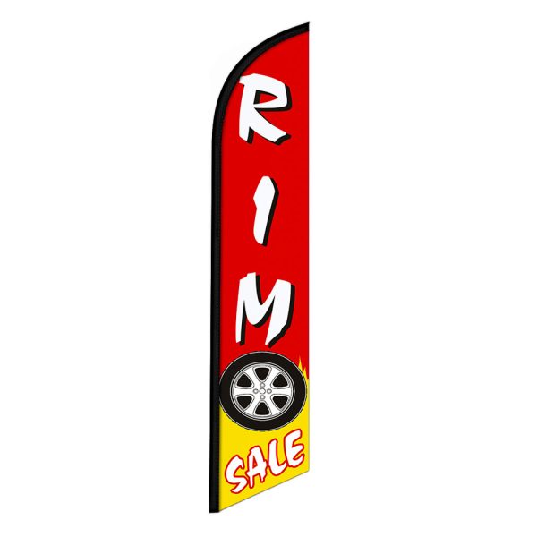 Rim Sale Feather Flag Banner 12FT Tall Sign