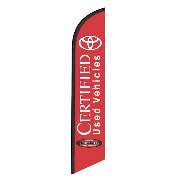 Toyota CPO Feather Flag Banner 12FT Tall Sign