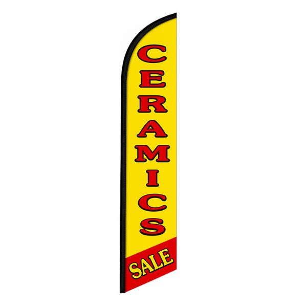 Ceramics Sales Feather Flag Banner 12FT Tall Sign