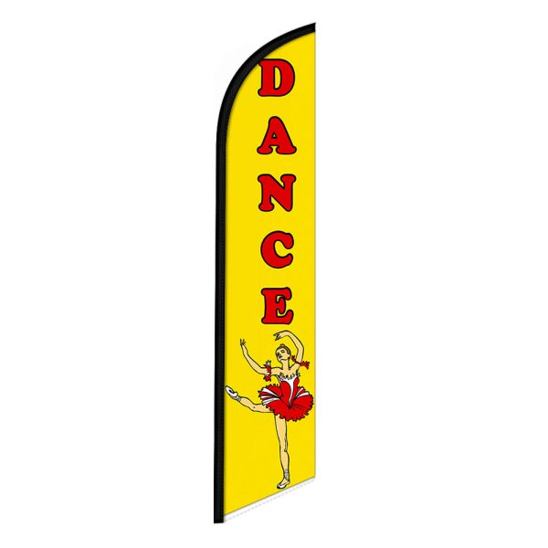 Dance Feather Flag Banner 12FT Tall Sign