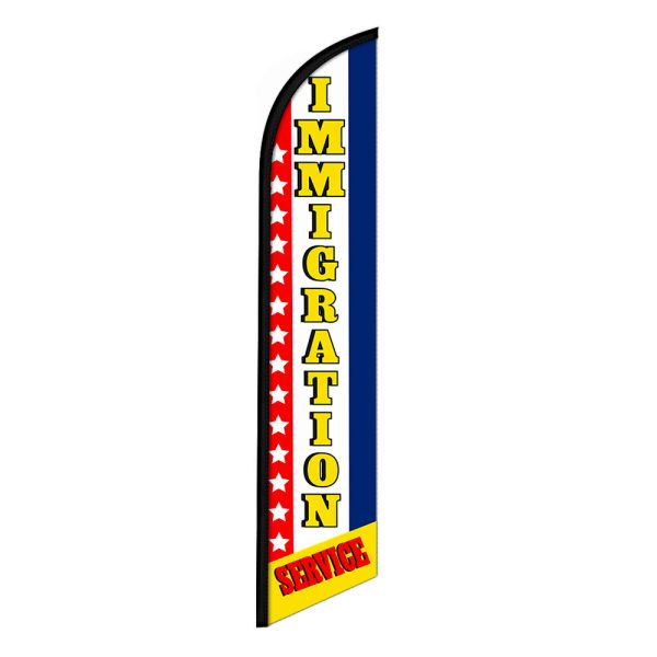 Immigration Service Flag Banner 12FT Tall Sign