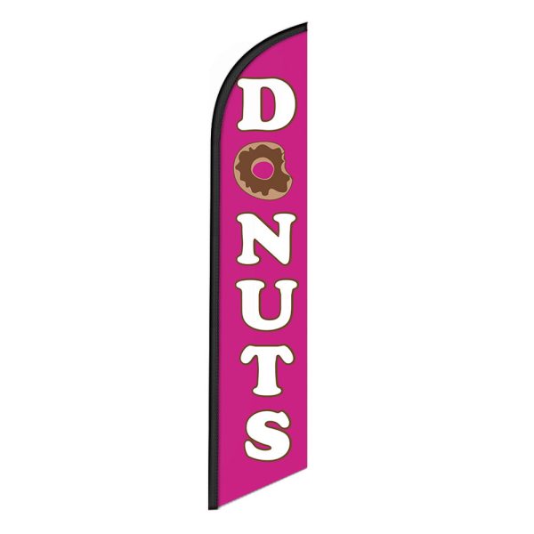 Donuts Feather Flag Banner 12FT Tall Sign