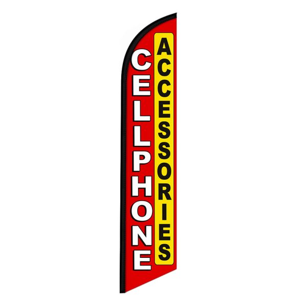Cellphone Accessories Feather Flag Banner 12FT Tall Sign
