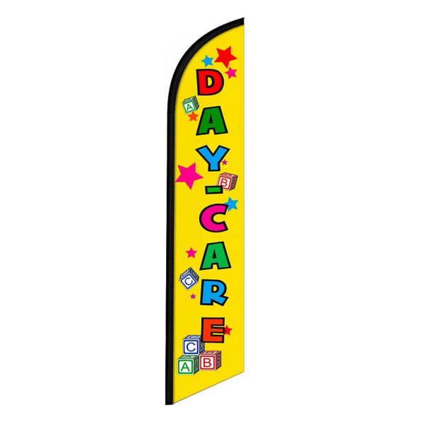 Daycare Feather Flag Banner 12FT Tall Sign