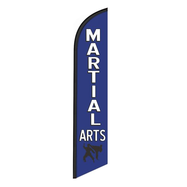 Martial Arts Flag Banner 12FT Tall Sign