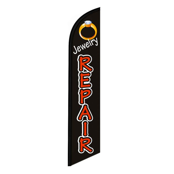 Jewelry Repair Flag Banner 12FT Tall Sign