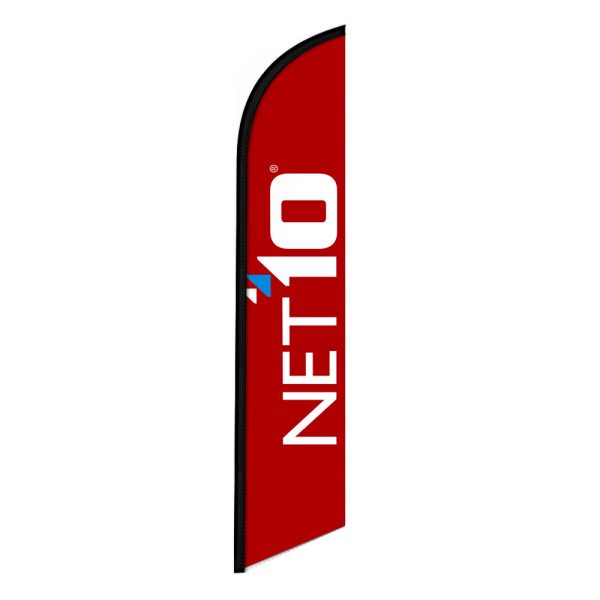 Net10 Feather Flag Banner 12FT Tall Sign