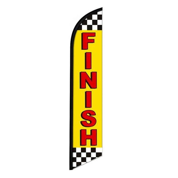 Finish Feather Flag Banner 12FT Tall Sign