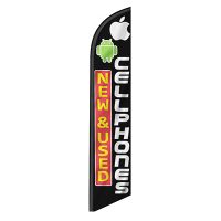 New & Used Cellphones Feather Flag Banner 12FT tall Sign