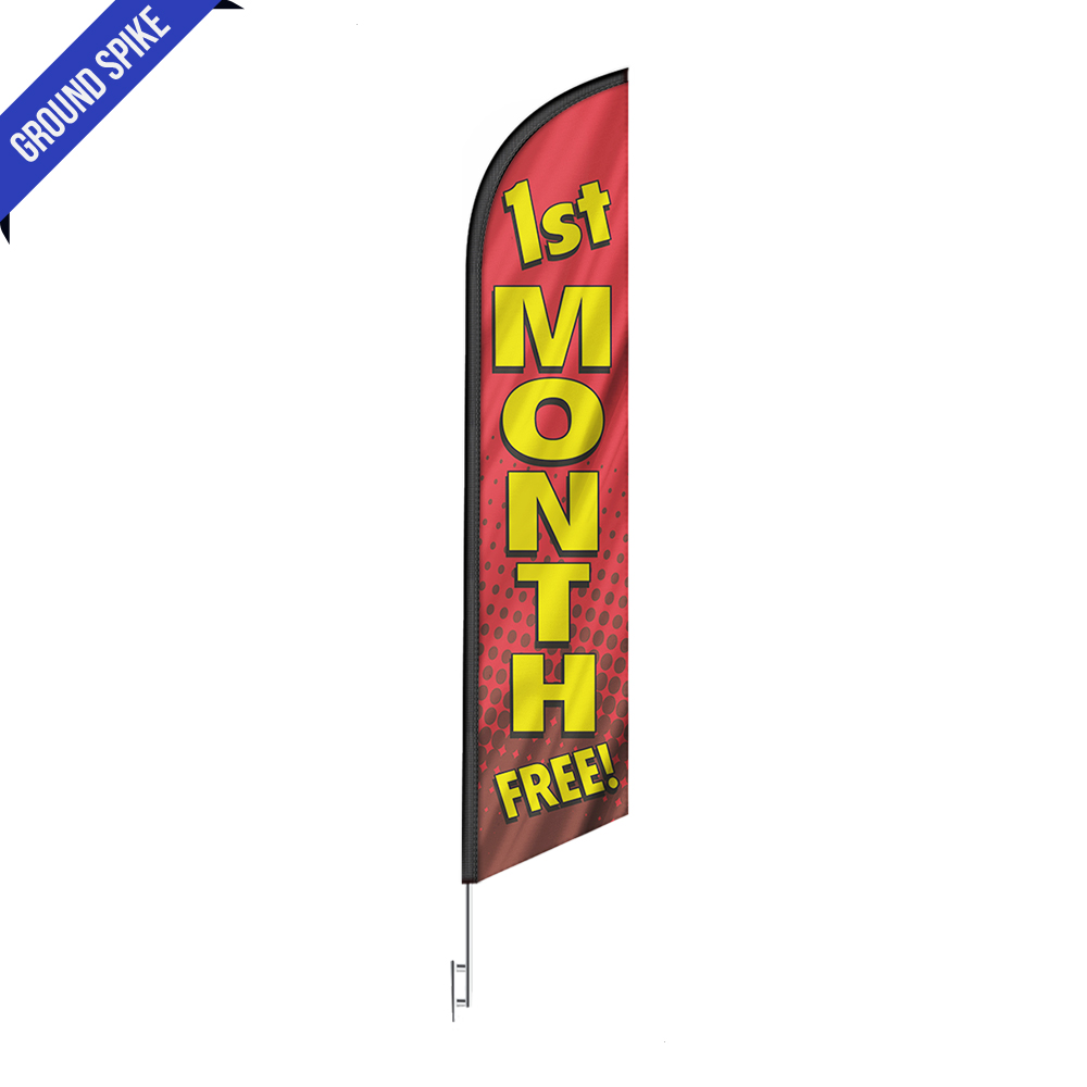 1st Month Free Feather Flag Banner Sign - Image 3