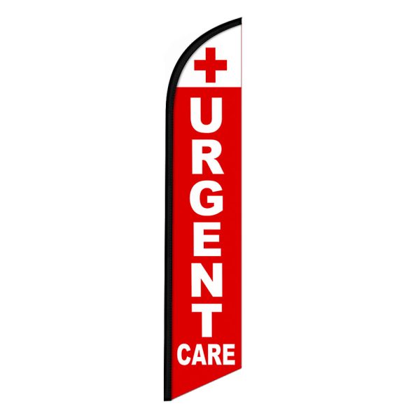 Urgent Care Feather Flag Banner 12FT Tall Sign