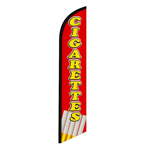 Cigarettes Feather Flag Banner 12FT Tall Sign