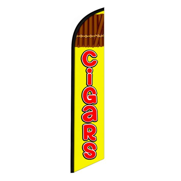 Cigars Feather Flag Banner 12FT Tall Sign