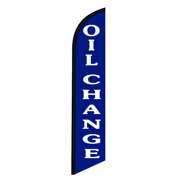 Oil Change Flag Banner 12FT Tall Sign