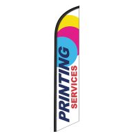 Printing Services Feather Flag Banner 12FT tall Sign