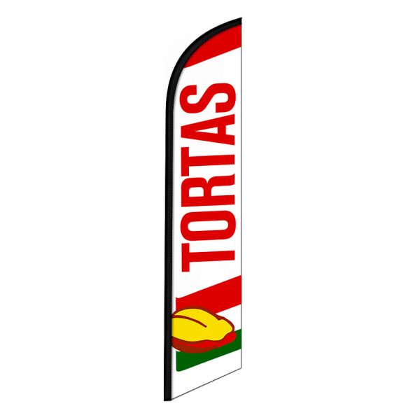 Tortas Feather Flag Banner 12FT Tall Sign