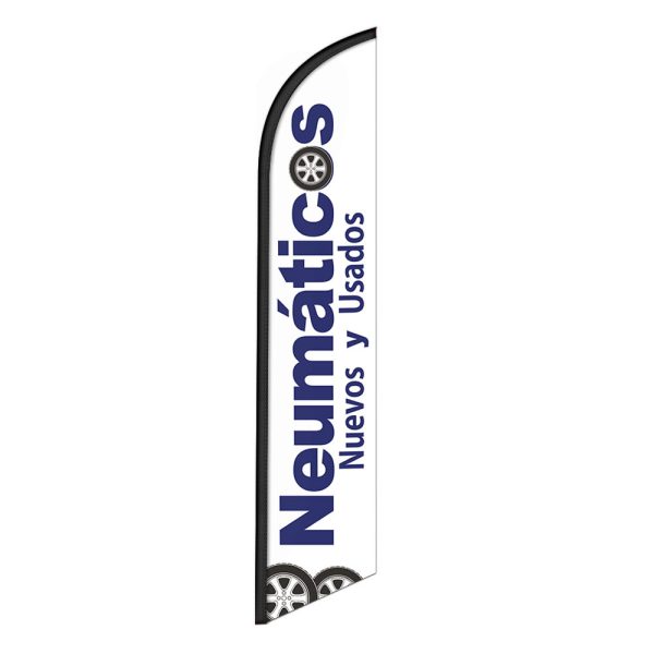 Neumaticos Nuevos y Usados Feather Flag Banner 12FT Tall Sign