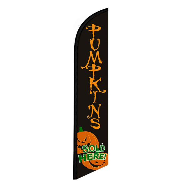 Pumpkins Sold Here Feather Flag Banner 12FT Tall Sign