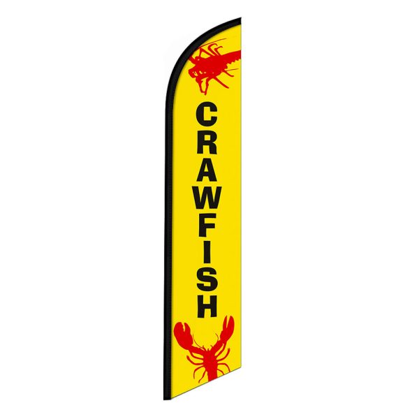 Crawfish Feather Flag Banner 12FT Tall Sign