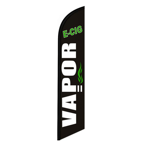 E-Cigar Vapor Feather Flag Banner 12FT Tall Sign