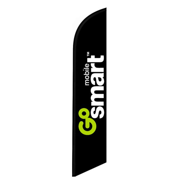Go Smart Feather Flag Banner 12FT Tall Sign