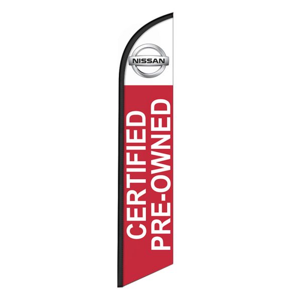 Nissan CPO Feather Flag Banner 12FT Tall Sign