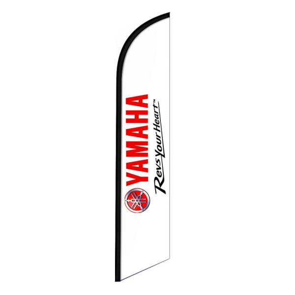 Yamaha Revs Your Heart Feather Flag Banner 12FT Tall Sign
