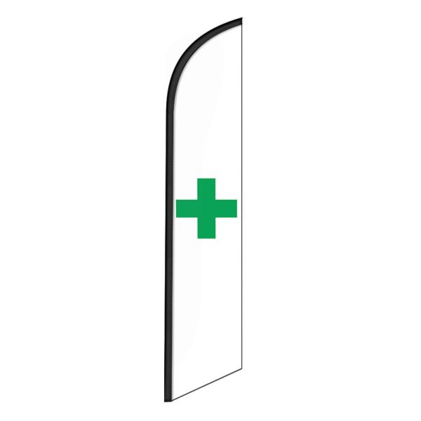 Cross Feather Flag Banner 12FT Tall Sign