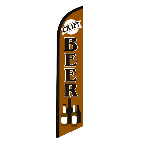 Craft Beer Feather Flag Banner 12FT Tall Sign