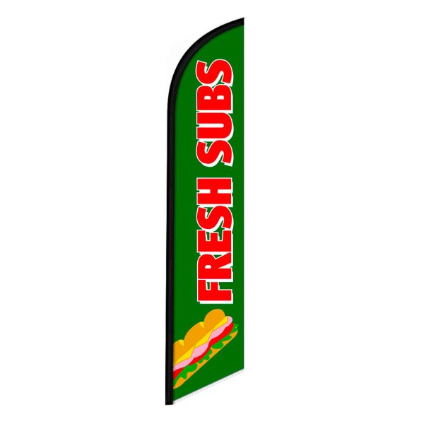 Fresh Subs Feather Flag Banner 12FT Tall Sign
