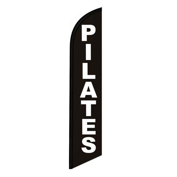 Pilates Feather Flag Banner 12FT Tall Sign
