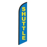 Shuttle Feather Flag Banner 12FT tall Sign