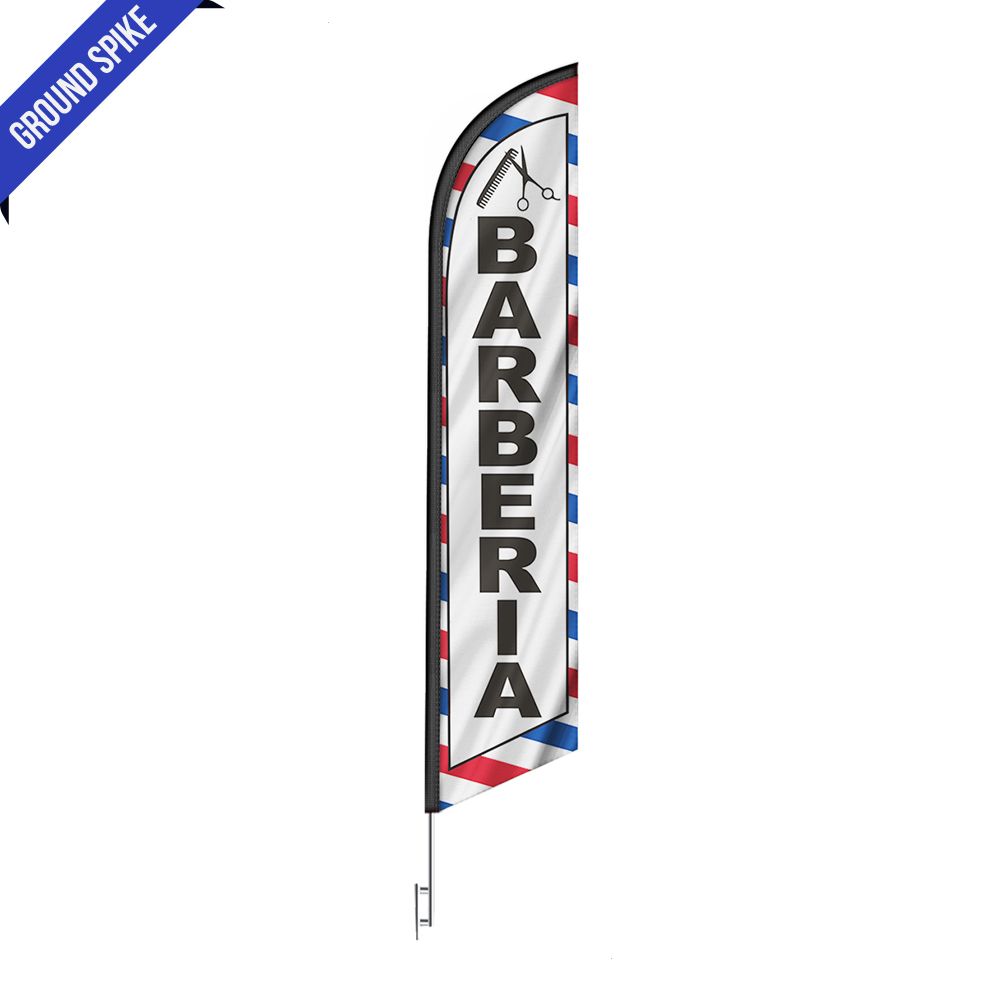 Barberia Feather Flag Banner 12FT Tall Sign - Image 3