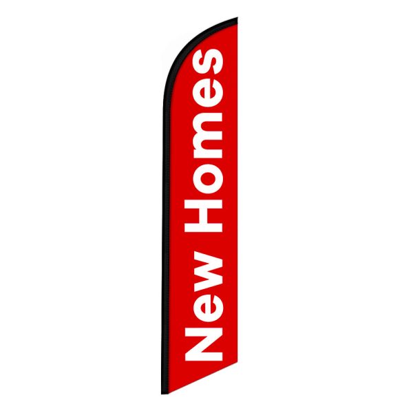 New Homes Feather Flag Banner 12FT Tall Sign