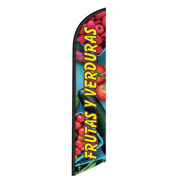 Frutas Y Verduras Feather Flag Banner 12FT Tall Sign