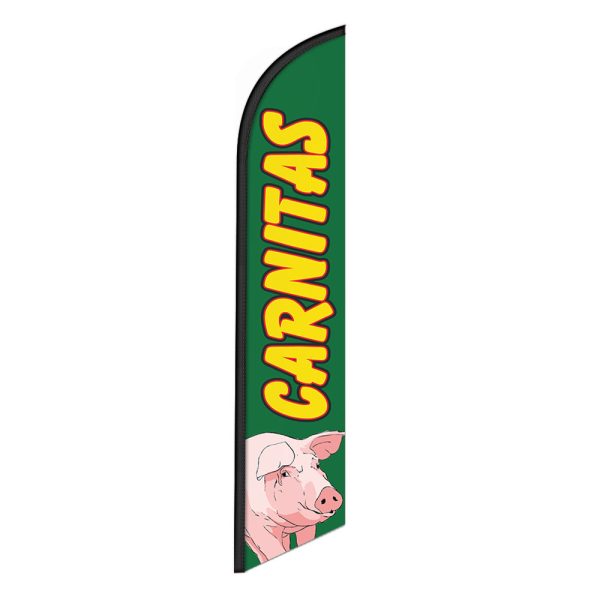 Carnitas Feather Flag Banner 12FT Tall Sign
