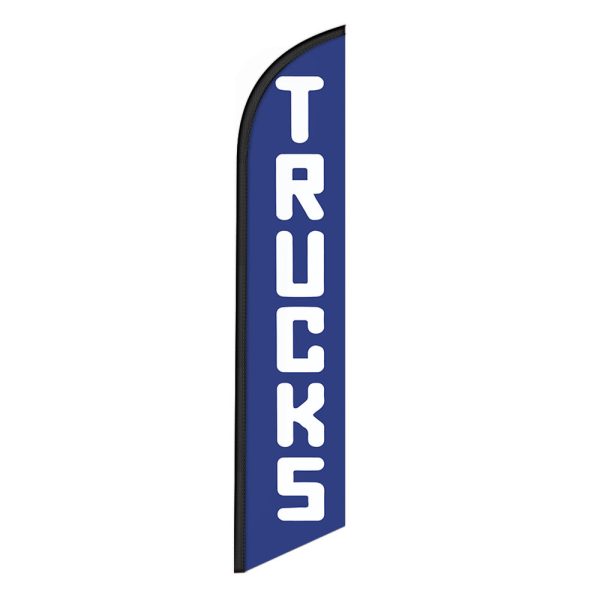 Trucks Feather Flag Banner 12FT Tall Sign