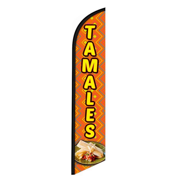 Tamales Feather Flag Banner 12FT Tall Sign