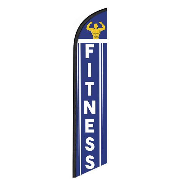 Fitness Feather Flag Banner 12FT Tall Sign