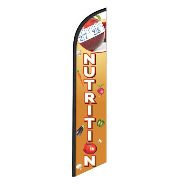 Nutrition Feather Flag Banner 12FT Tall Sign